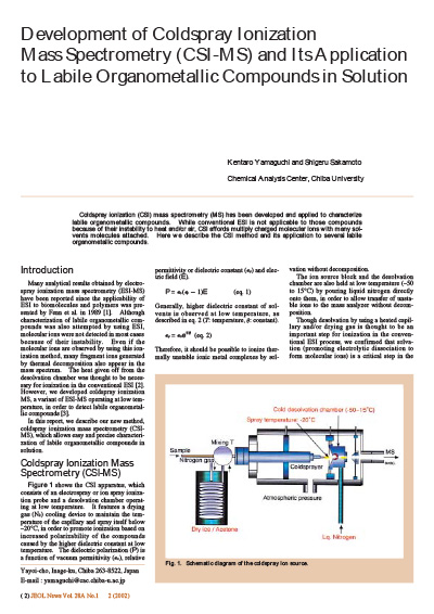 Coldspray Ionization MS